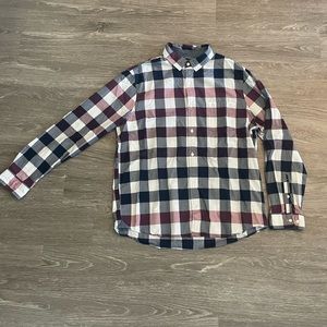 Men’s long sleeve button down.